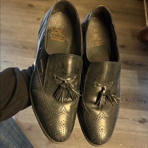 Bostonian Dark Leather Tassel Loafers